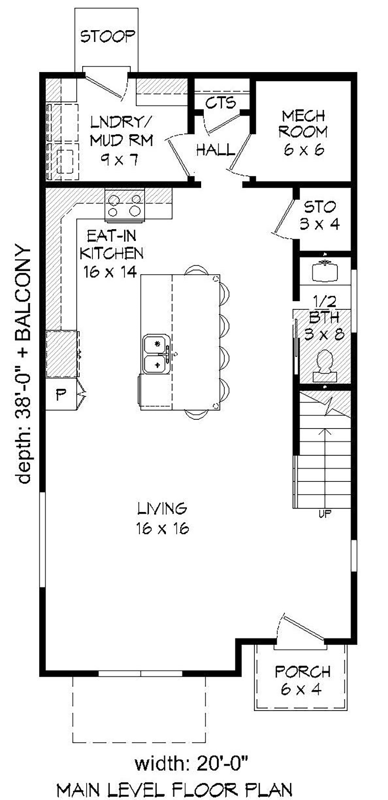 House Plan 40810 Modern Style With 2030 Sq Ft 3 Bed 3 Bath 1