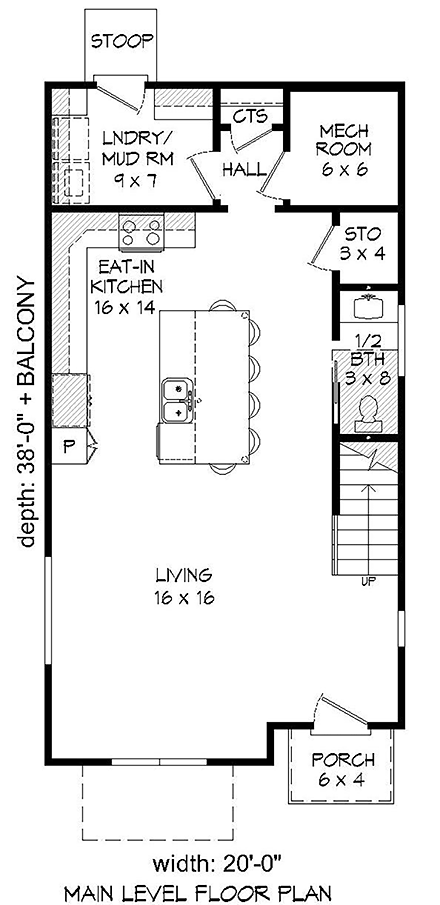 House Plan 40810 First Level Plan