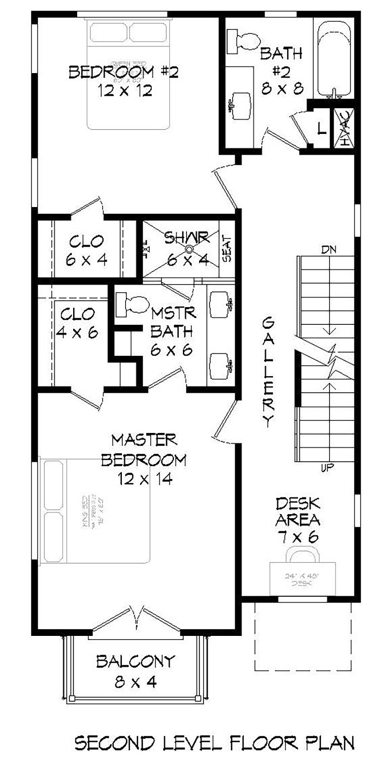 Coastal Contemporary Modern Level Two of Plan 40810