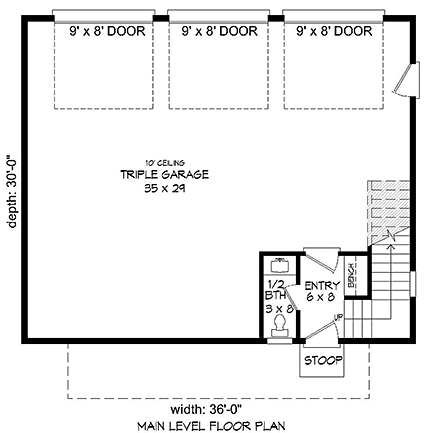 House Plan 40817 First Level Plan