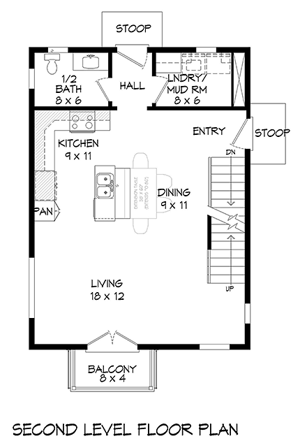 House Plan 40821 First Level Plan