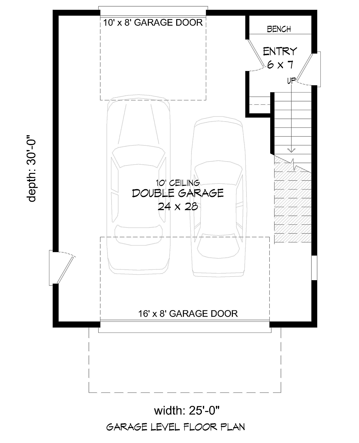 Coastal Contemporary Modern Level One of Plan 40830