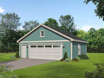 Garage Plan 40832 - 2 Car Garage Elevation