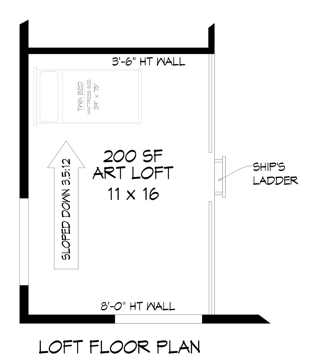 964 sqft Model 1G PDF FloorPlan 40x40 Apartment with 2-Car 1-RV Garage 
