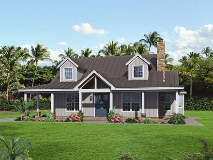 Bungalow Cottage Country Elevation of Plan 40847