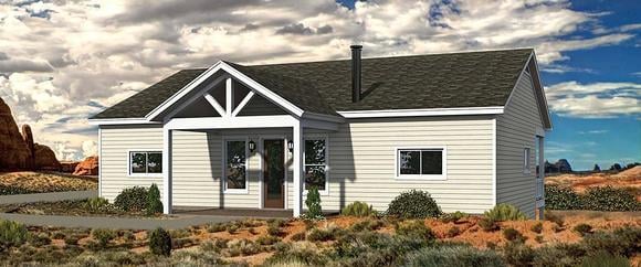 House Plan 40848 Elevation