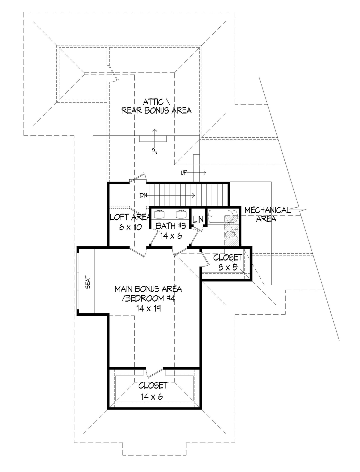 European French Country Ranch Level Two of Plan 40853