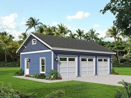 Country Ranch Traditional Elevation of Plan 40858