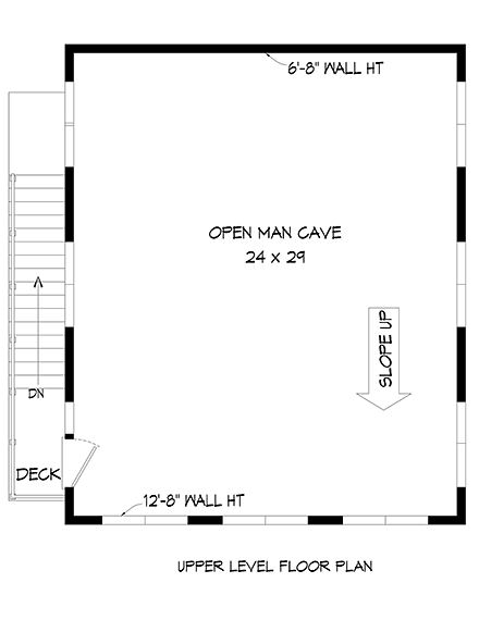 Garage Plan 40865 - 2 Car Garage Apartment Second Level Plan