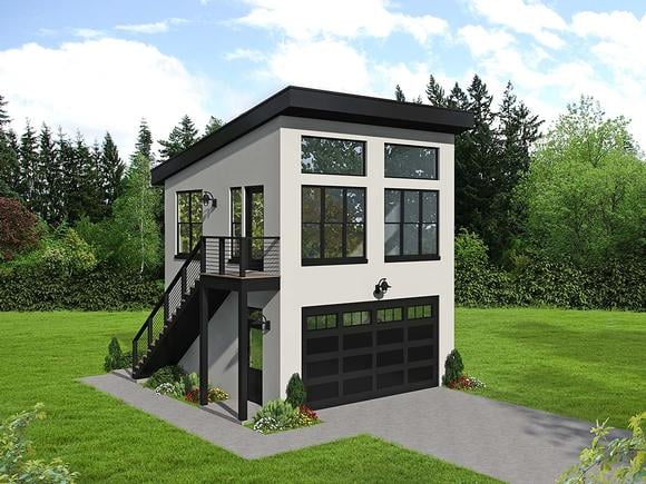 Garage Plan 40867 - 2 Car Garage Elevation