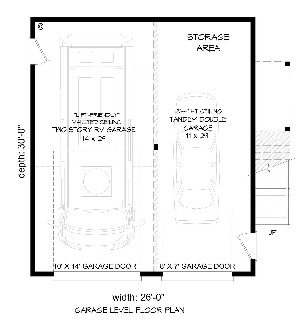 Contemporary Modern Level One of Plan 40870