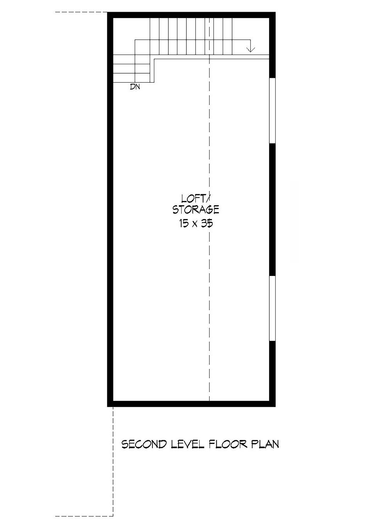 Garage Plan 40873 - 2 Car Garage Level Two