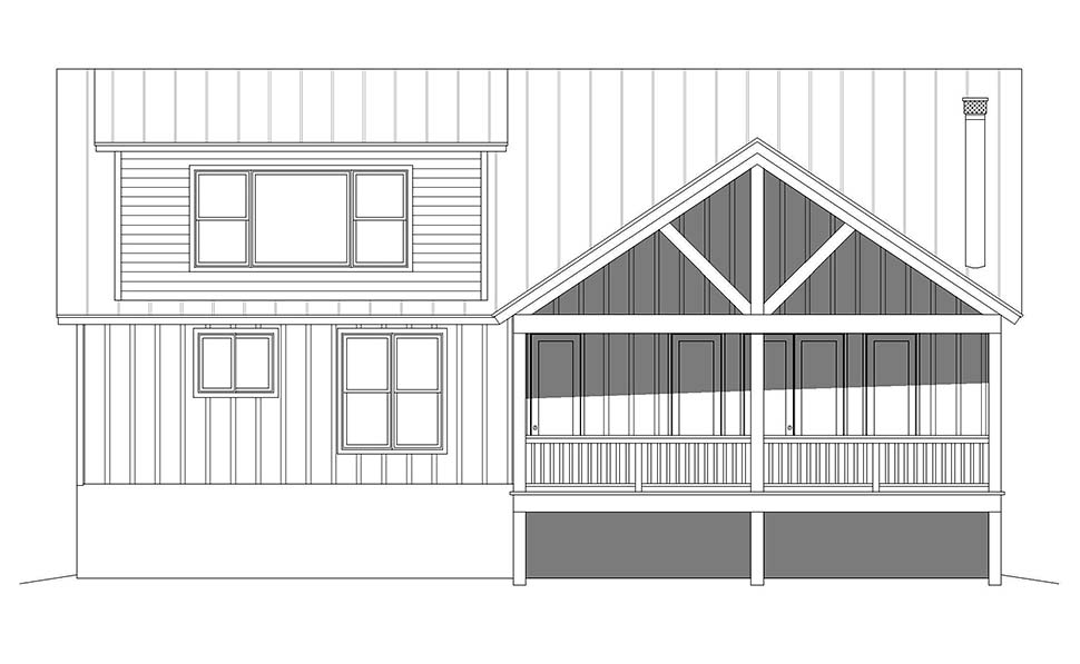 Cabin, Country, Log Plan with 2580 Sq. Ft., 3 Bedrooms, 3 Bathrooms Picture 5