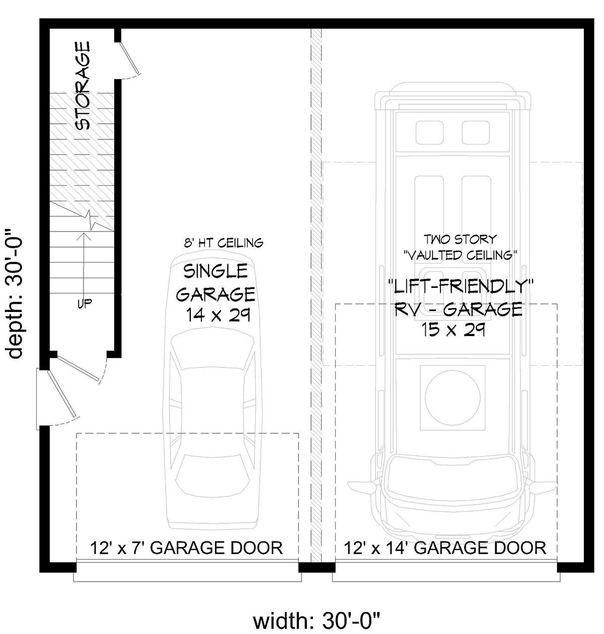 Contemporary Modern Level One of Plan 40878
