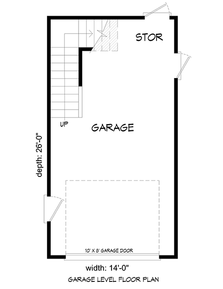 Contemporary, Country 1 Car Garage Plan 40879 First Level Plan
