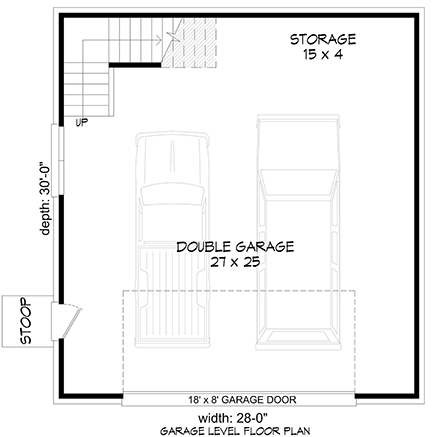 Country, French Country, Traditional 2 Car Garage Plan 40886 First Level Plan