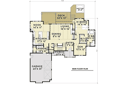 House Plan 40911 First Level Plan