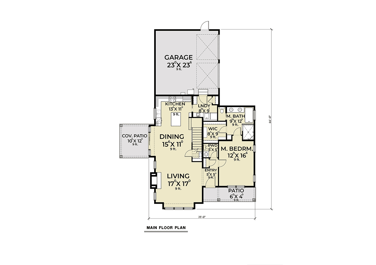 Craftsman Level One of Plan 40916