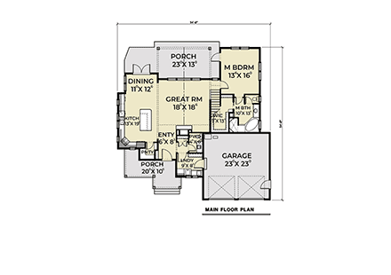 House Plan 40917 First Level Plan