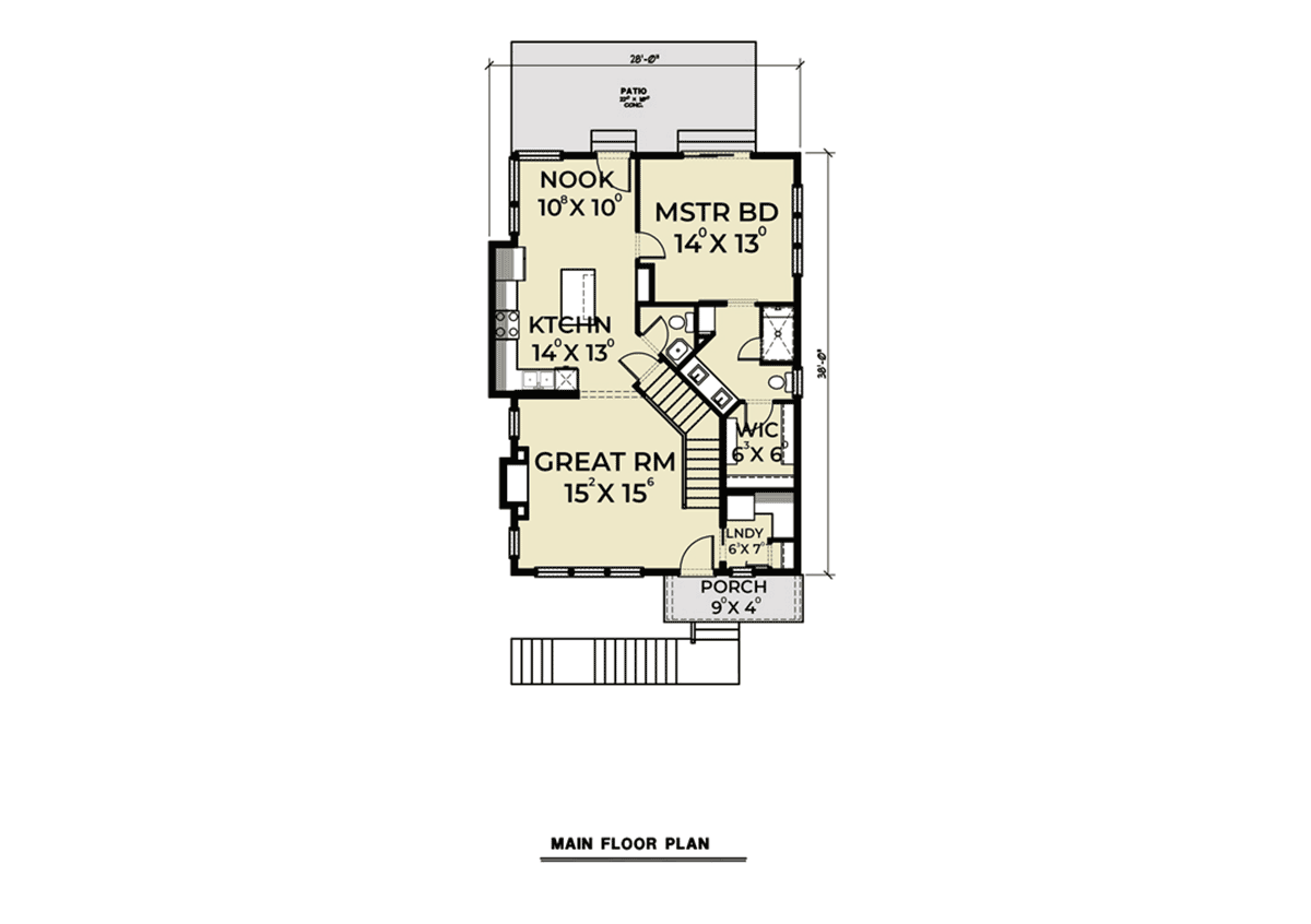 Contemporary Modern Level One of Plan 40921