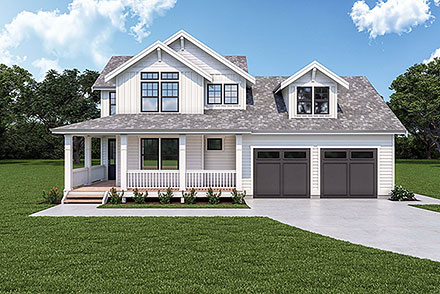 Craftsman Farmhouse Elevation of Plan 40927