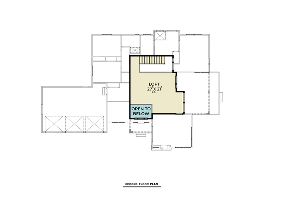 House Plan 40928 Level Two