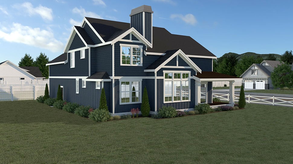 Contemporary, Farmhouse Plan with 2224 Sq. Ft., 4 Bedrooms, 3 Bathrooms, 2 Car Garage Picture 23
