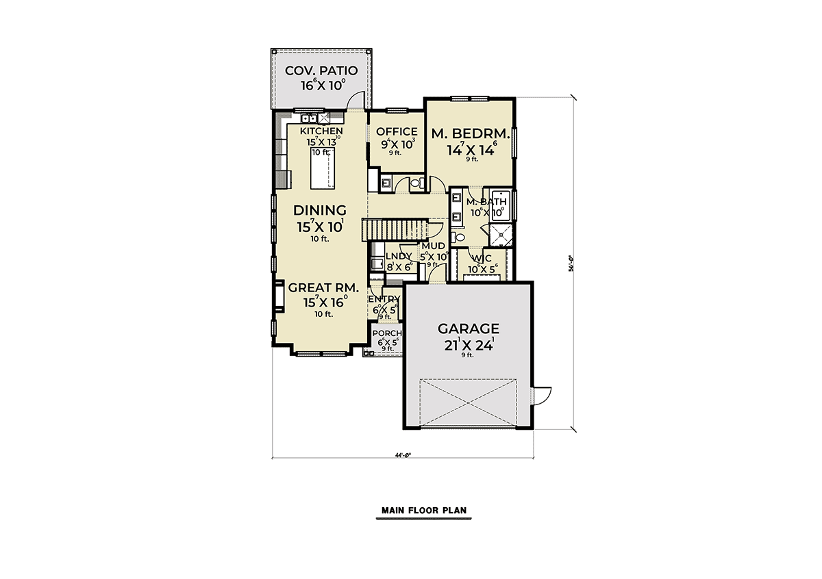 Contemporary Level One of Plan 40976
