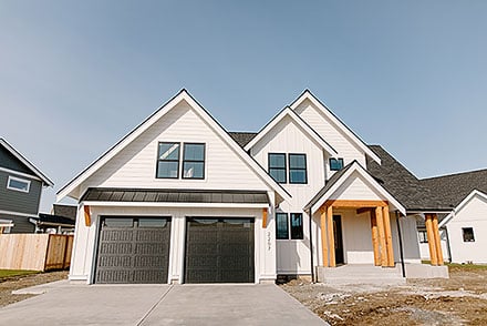 Contemporary Country Farmhouse Elevation of Plan 40999