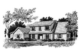 House Plan 41001 Elevation