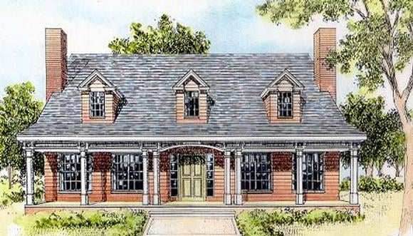 House Plan 41007 Elevation