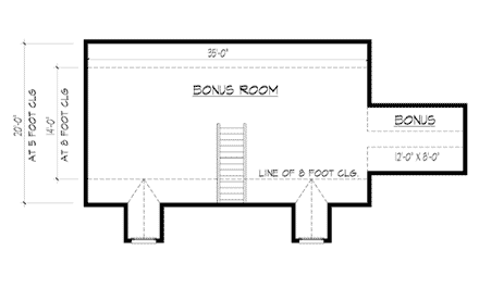 House Plan 41023 Second Level Plan