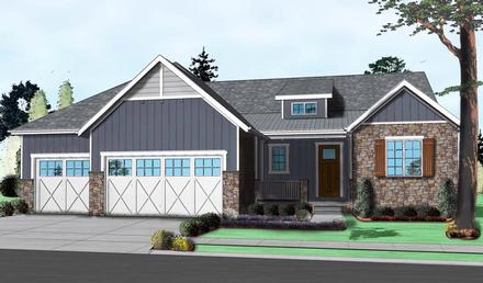 House Plan 41105 Elevation