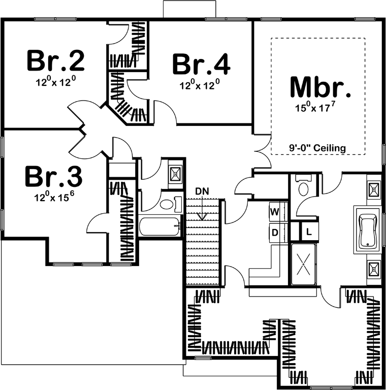 Traditional Level Two of Plan 41107