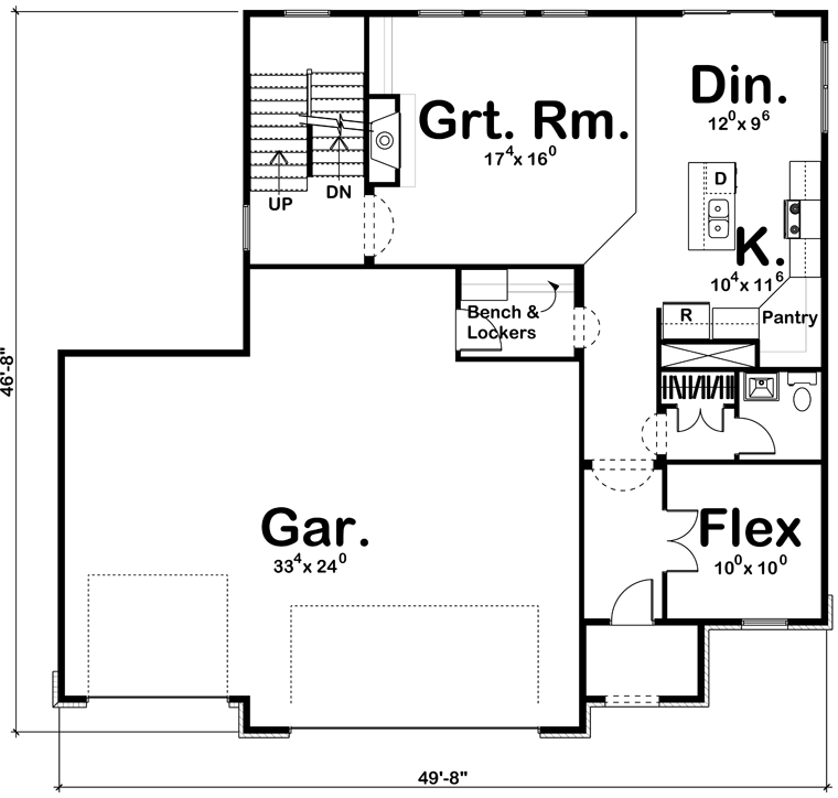 Country European Traditional Level One of Plan 41108