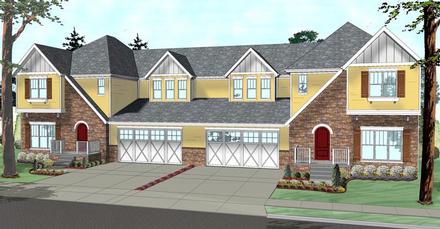 Tudor Elevation of Plan 41118