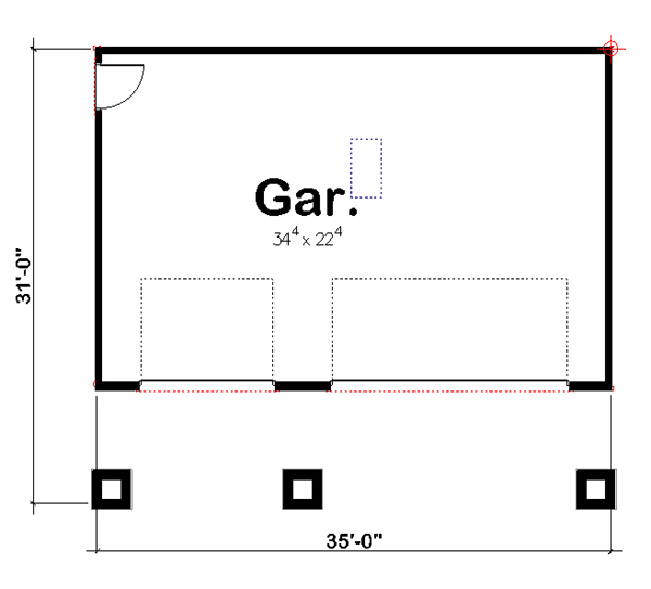 Craftsman Traditional Level One of Plan 41140