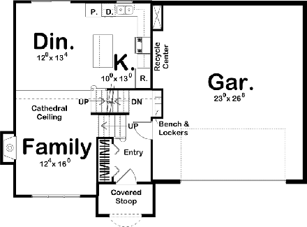 House Plan 41144 First Level Plan