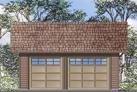 Garage Plan 41151 - 2 Car Garage Elevation