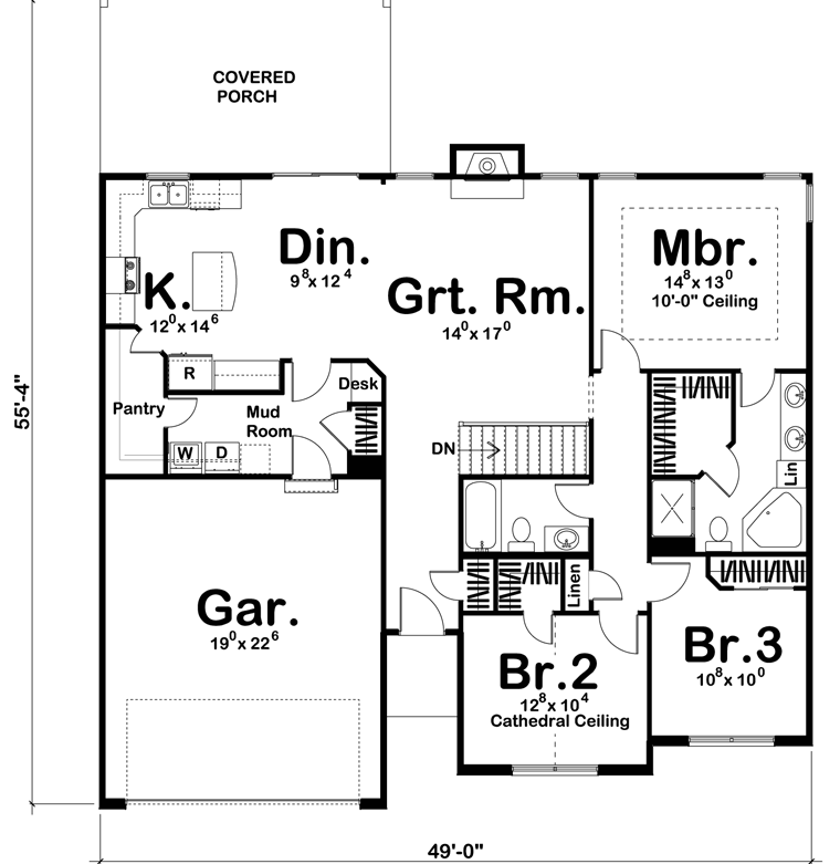 Traditional Level One of Plan 41173