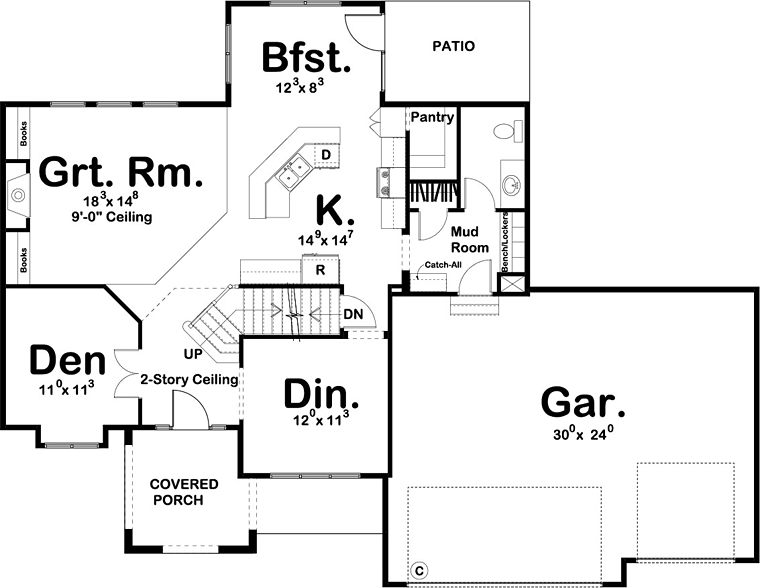 Traditional Level One of Plan 41179