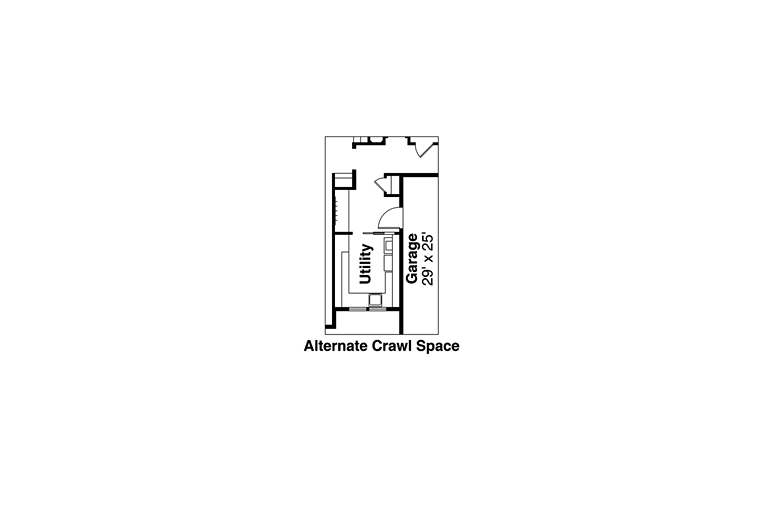 Country Craftsman Traditional Alternate Level One of Plan 41201