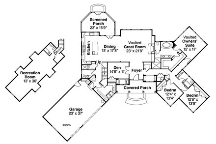 House Plan 41206 First Level Plan