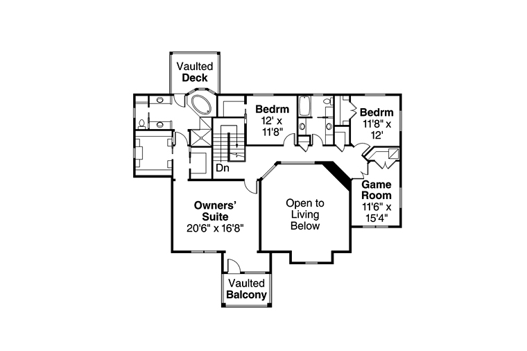 Country Craftsman Southern Level Two of Plan 41210