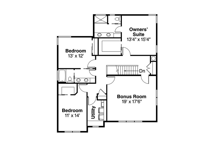 Country Traditional Level Two of Plan 41215