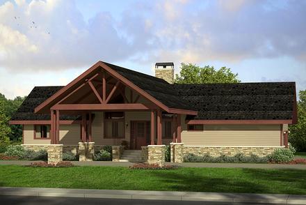 Country Ranch Elevation of Plan 41216