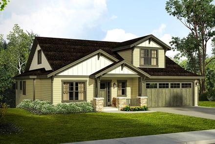 Bungalow Cottage Country Craftsman Elevation of Plan 41218