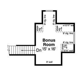 Country Craftsman Traditional Level Two of Plan 41227