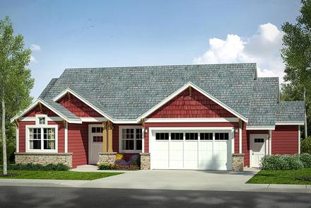 Country Craftsman Traditional Elevation of Plan 41227