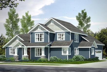 Bungalow Craftsman Traditional Elevation of Plan 41228